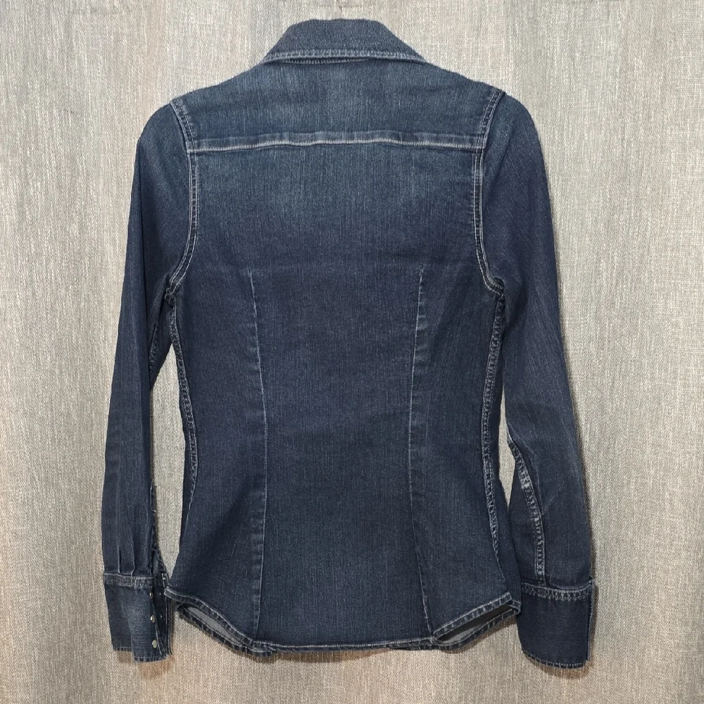 Express Denim Button Up Size Small - Picture 3 of 9